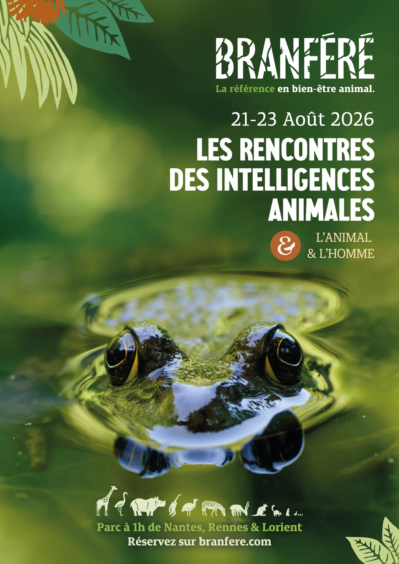 Affiche des Rencontres des intelligences animales à Branféré